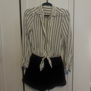 Sandro tie front romper